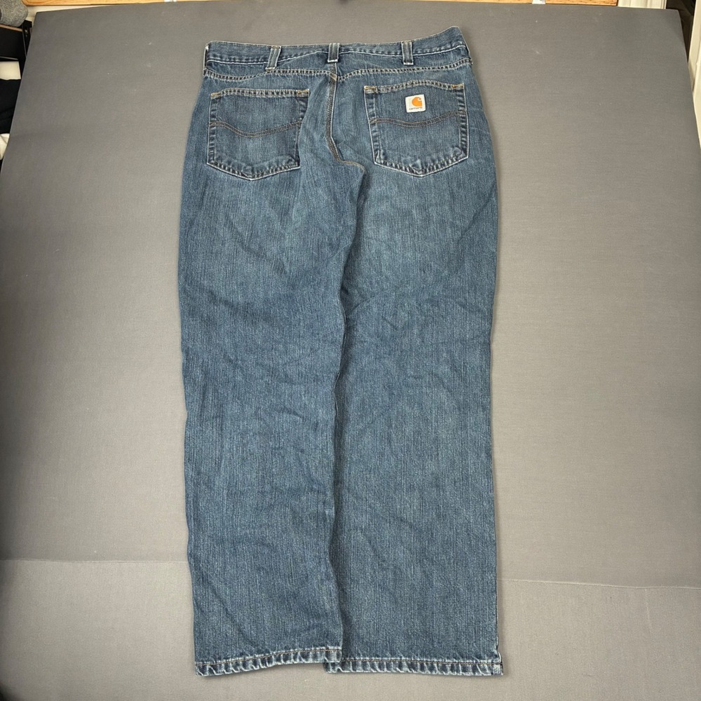 Carhartt Men's Dark Wash Straight Leg Denim Jeans Size 35x30